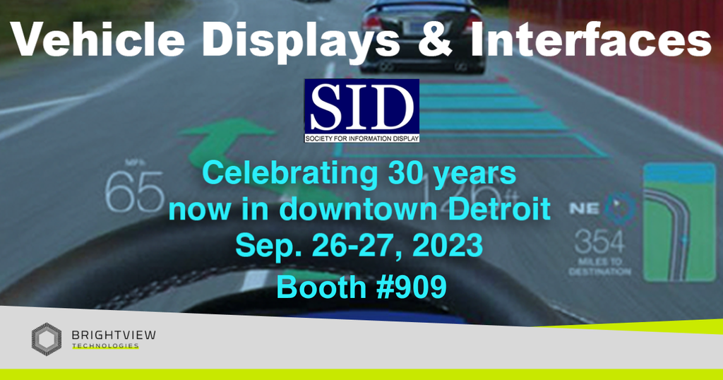 SID Detroit 2023 Vehicle Displays & Interfaces 2023