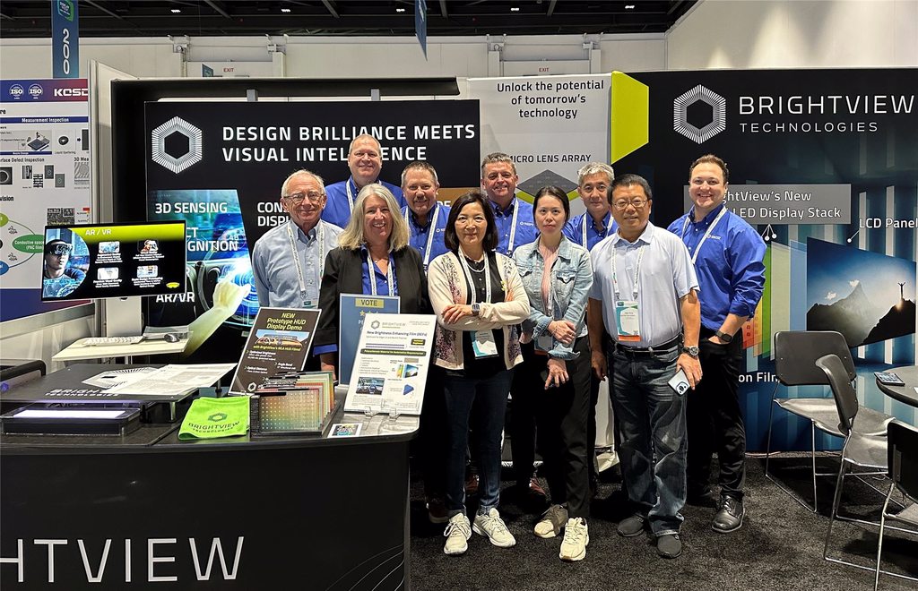 DW '24 Team Photo BVT Team in front of the booth at Display Week 2024